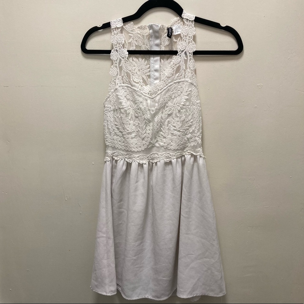 Lace Overlay Dress